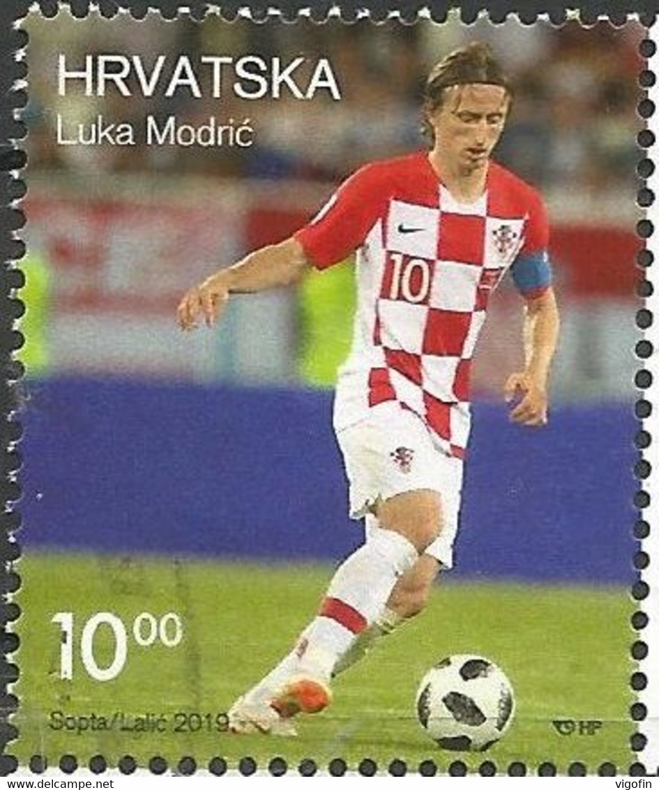 HR 2019-1368 SPORT LUKA MODRIĆ. HRVATSKA CROATIA, 1 X 1v. MNH - 2018 – Russie