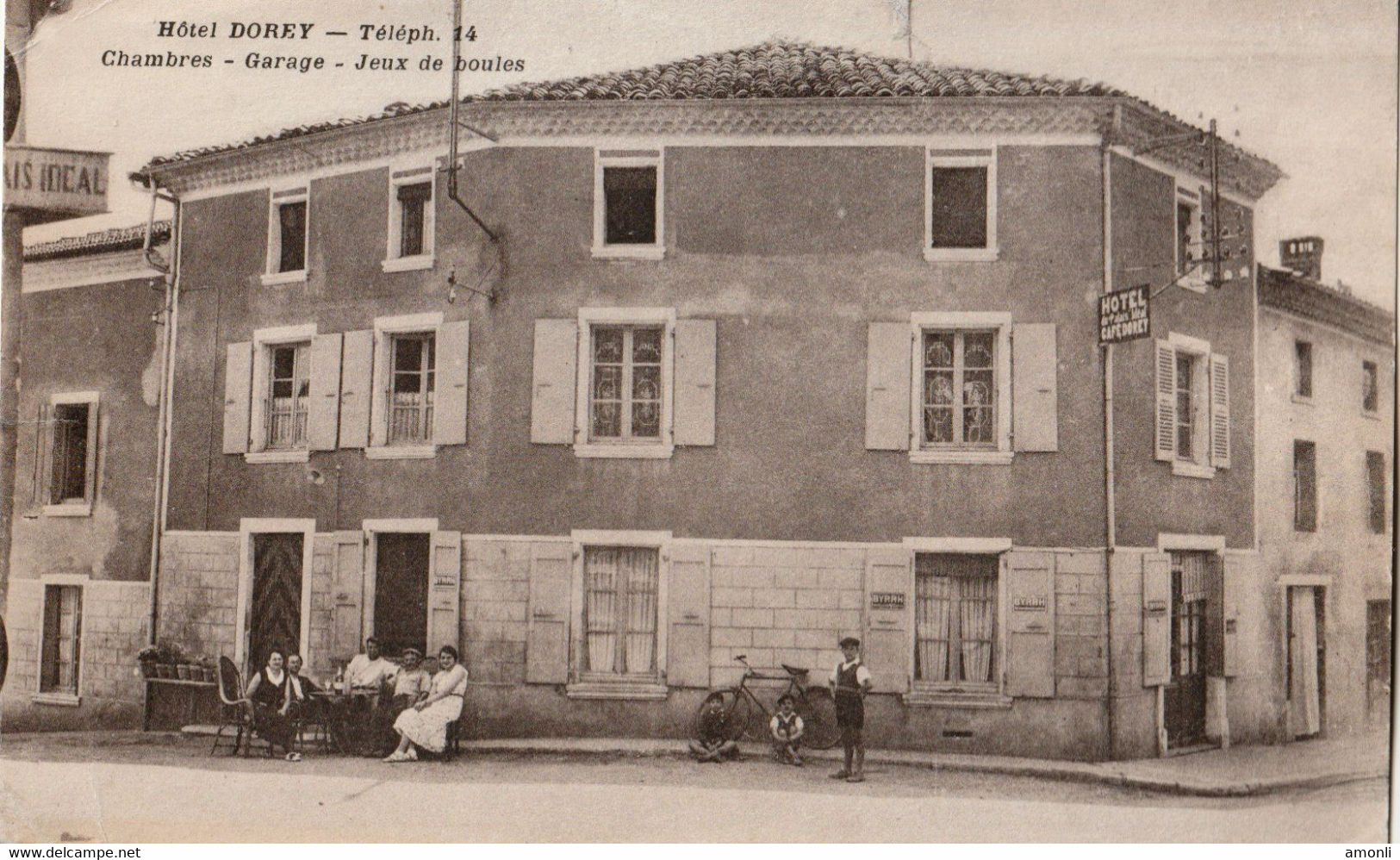 26. DRÔME - HAUTERIVES. Hôtel Dorey. Chambres, Garage, Jeux De Boules. - Hauterives