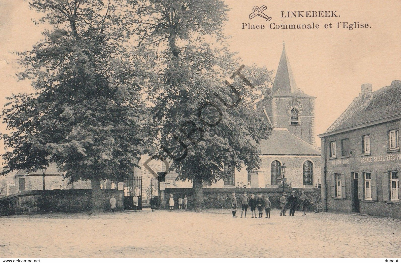 Postkaart/Carte Postale - Linkebeek -  Place Communale Et L'Eglise (C3344) - Linkebeek