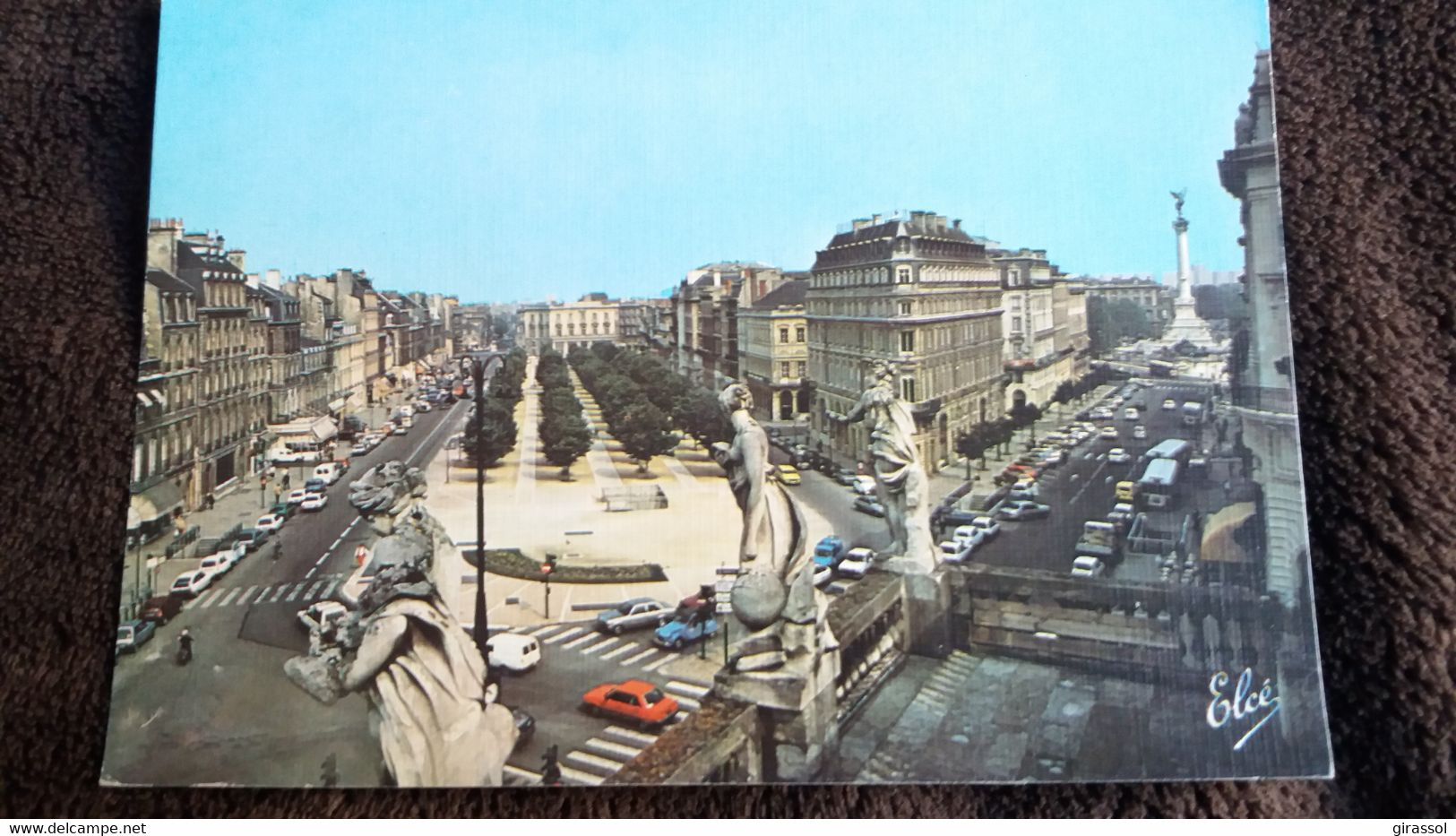 CPM ESPERANTO BORDEAUX GIRONDE DEPUIS LE GRAND THEATRE LES ALLEES DE TOURNY ET LA COLONNE ES GIRONDINS  1992 - Esperanto