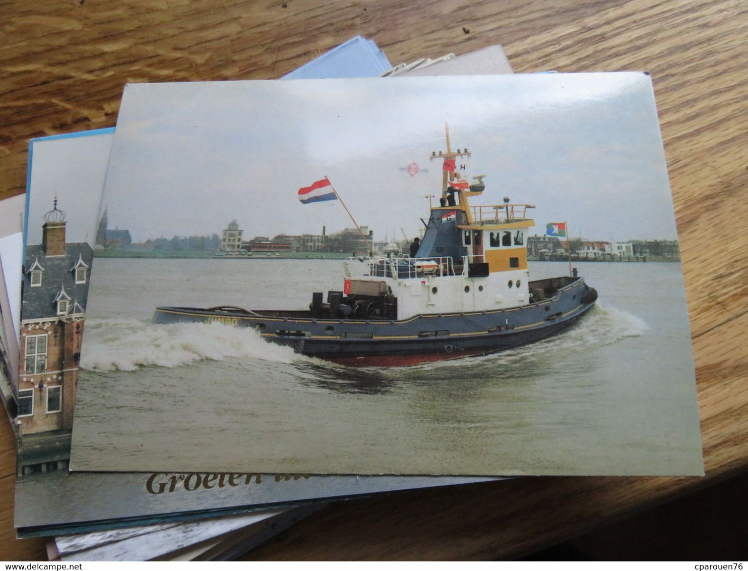 Cpsm Bateau Identifié "Jumbo " Van De Geer Spijkenisse 1968 Walsum - Rimorchiatori