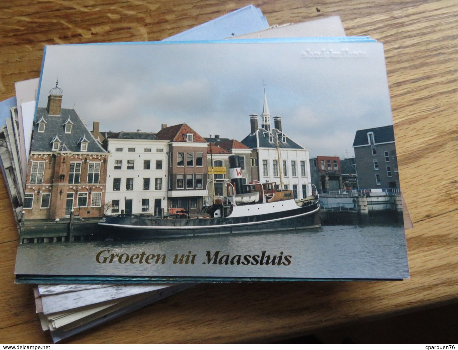 Cpsm Bateau Identifié "stadhuiskade "groeten Uir Maasluis - Rimorchiatori