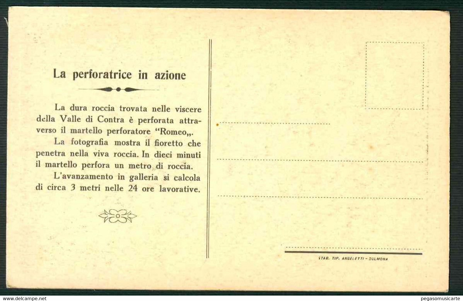 CLI194 - VALLE DI CONTRA BACINO IMBRIFERO LA PERFORATRICE IN AZIONE DIGA DI CONTRA - Tenero-Contra