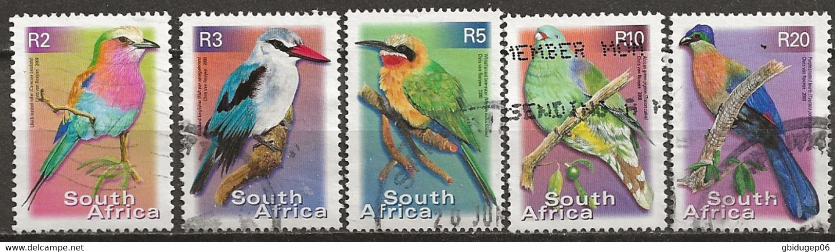 YT N° 1127V à 1127Z - Oblitéré - Oiseaux - Used Stamps