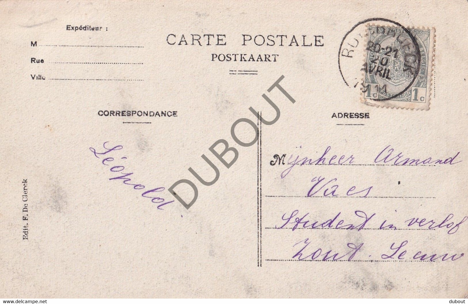 Postkaart/Carte Postale - Drogenbos - Kerk (C3310) - Drogenbos