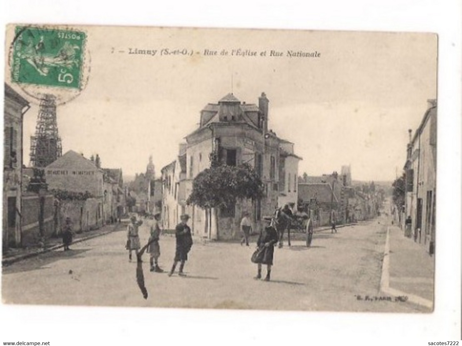 LIMAY - Rue De L'Eglise Et Rue Nationale - - Limay
