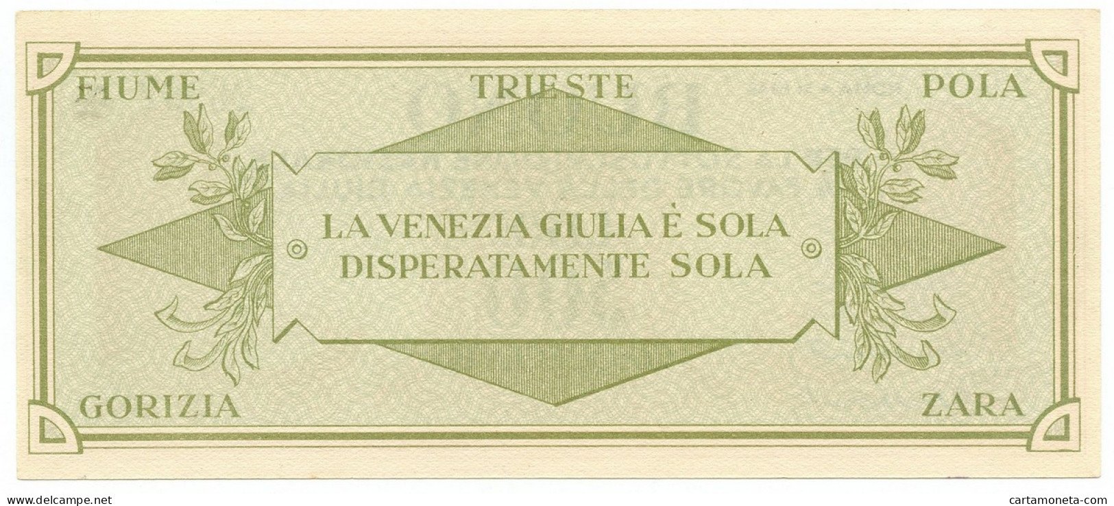 500 LIRE BUONO SOTTOSCRIZIONE NAZIONALE A FAVORE VENEZIA GIULIA 04/11/1945 SUP - Autres & Non Classés