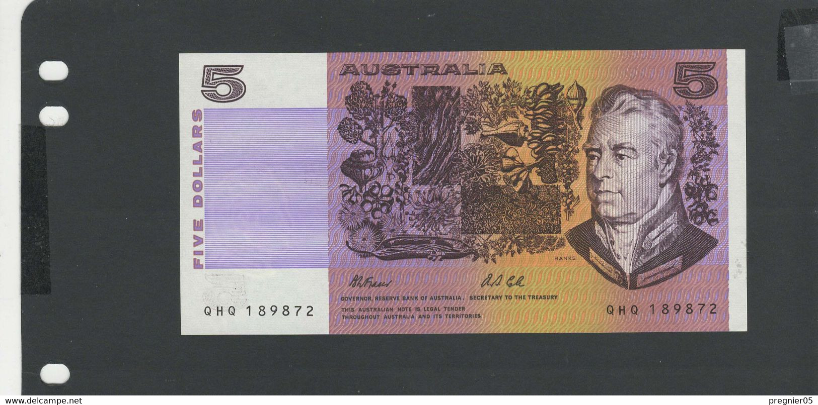 AUSTRALIE - Billet 5 Dollars 1991 NEUF/UNC Pick-44g - 1974-94 Australia Reserve Bank (papier)