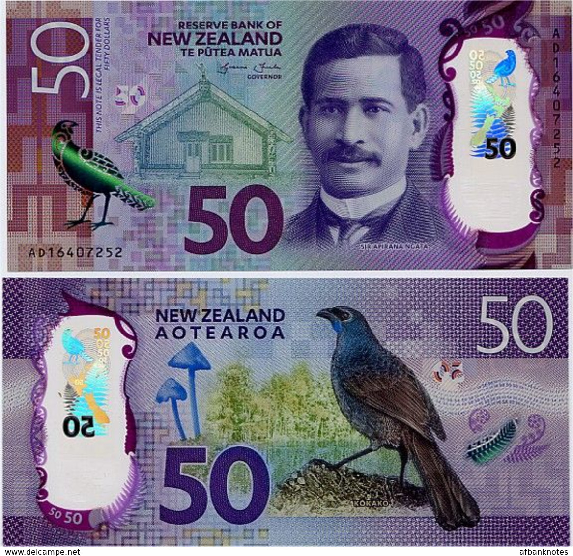 NEW ZEALAND       50 Dollars       P-194       (20)16       UNC - Nueva Zelandía