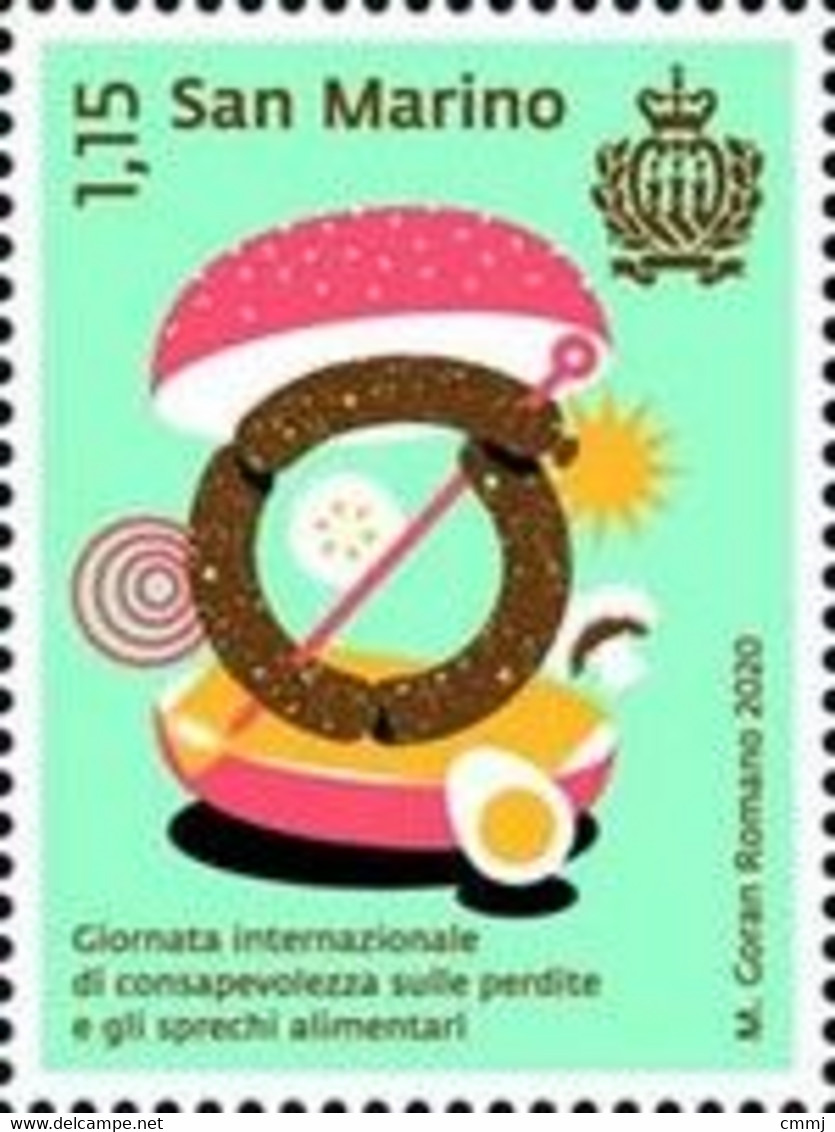 2020 - SAN MARINO - Giornata Sprechi Alimentare 1v -  NH - ** - Unused Stamps