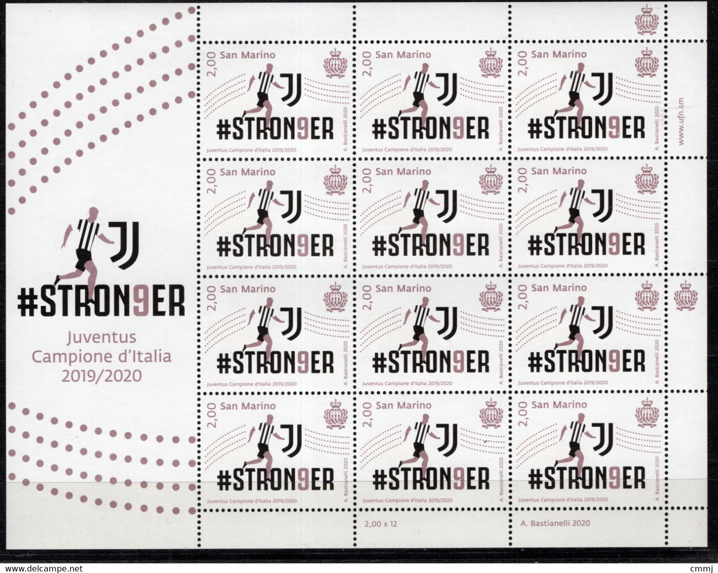 2020 - SAN MARINO - Juventus 1Mf -  NH - ** - Unused Stamps