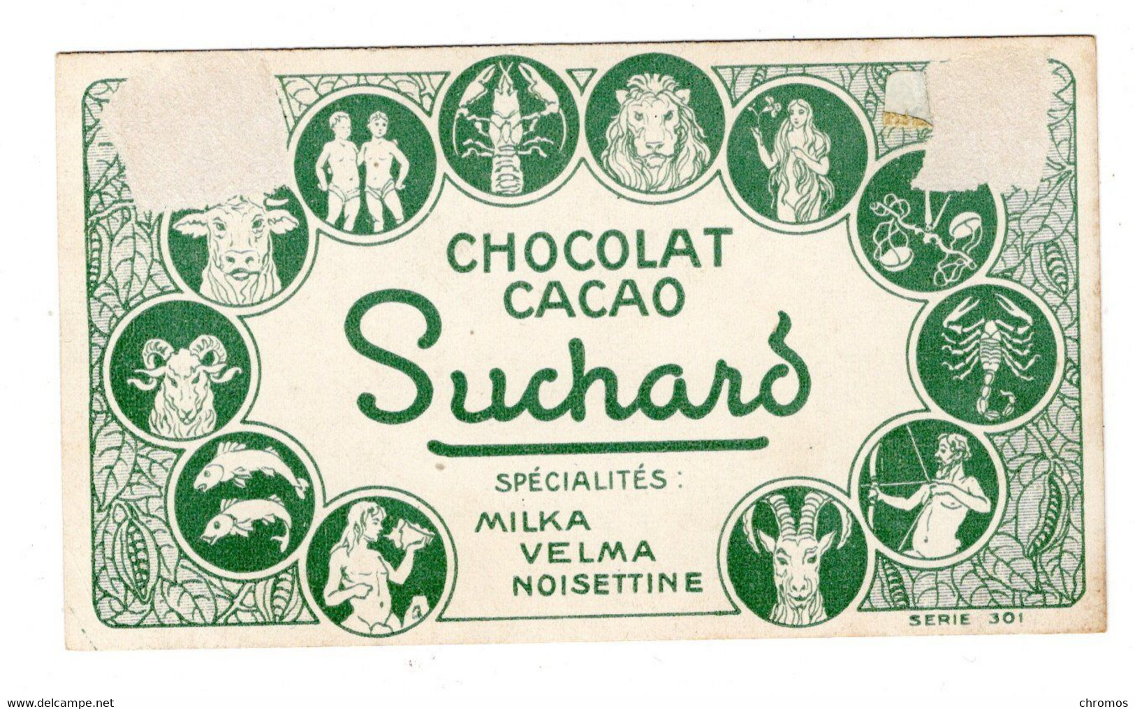 Rare Chromo Chocolat Suchard, S 301, Les Mois De L'année, Juin, Mouton - Suchard