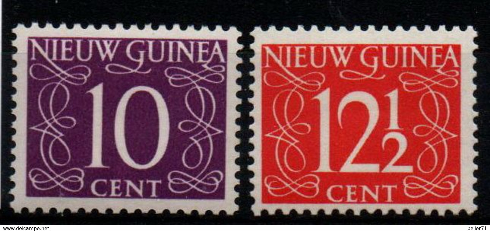 Pays Bas : Nouvelle Guinée N° 8 Et 9 X Neufs Avec Traces De Charnière Année 1950 - Nederlands Nieuw-Guinea