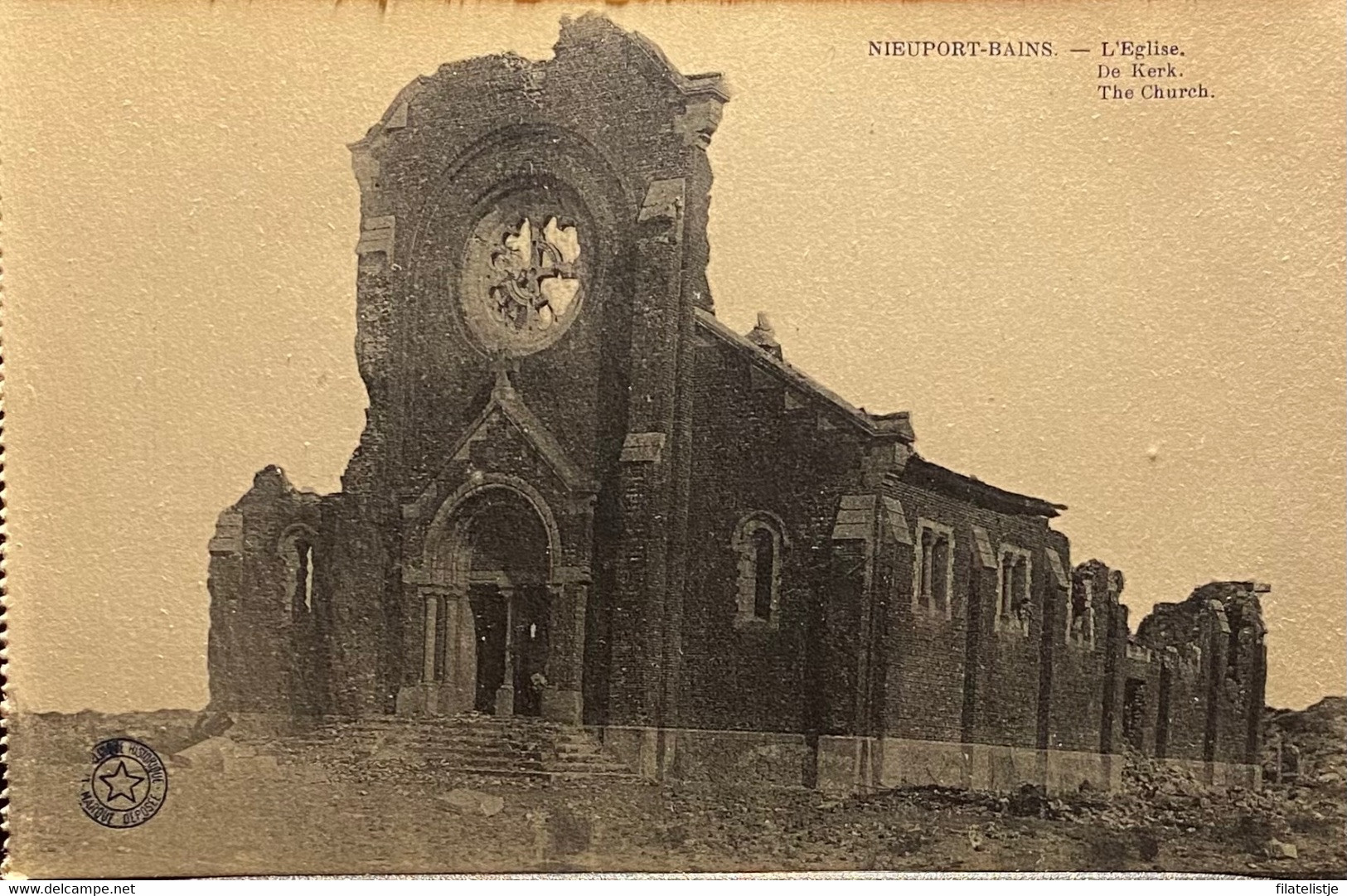 Nieuwpoort Ruïne Van De Kerk 14-18 - Nieuwpoort