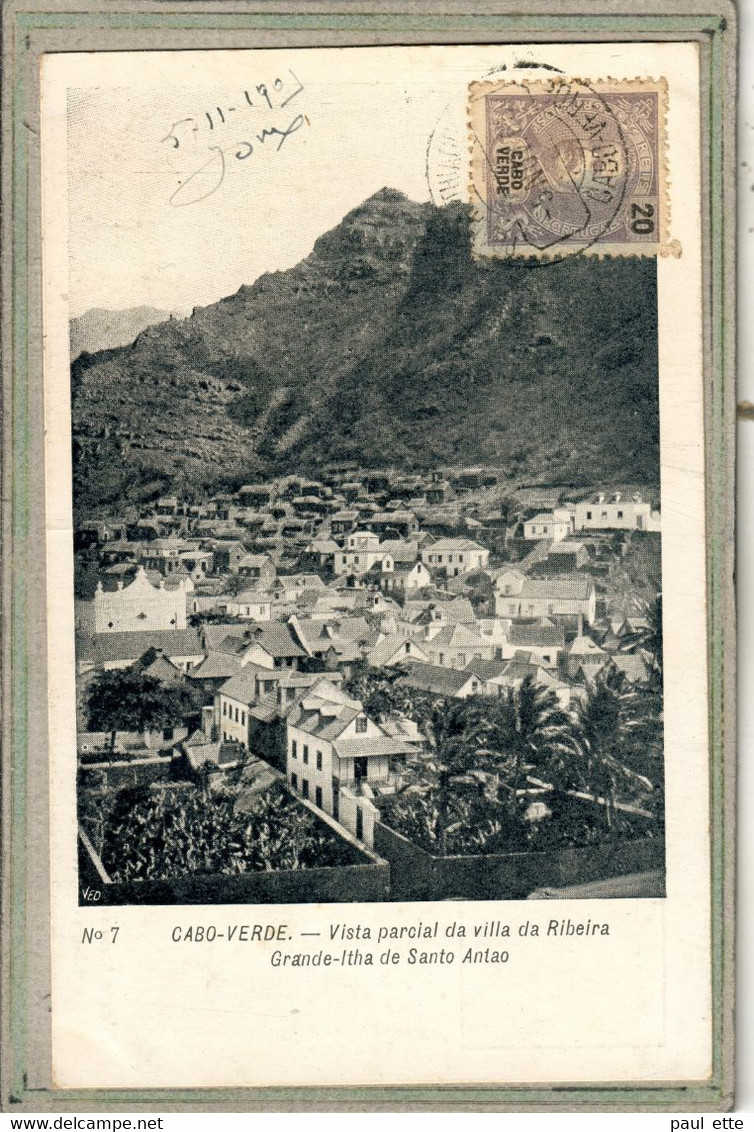 CPA - (CAP VERT) CABO-VERDE - Vista Parcial Da Villa Da Ribeira - Grande-Itha De Santo Antao 1905 - Cap Vert