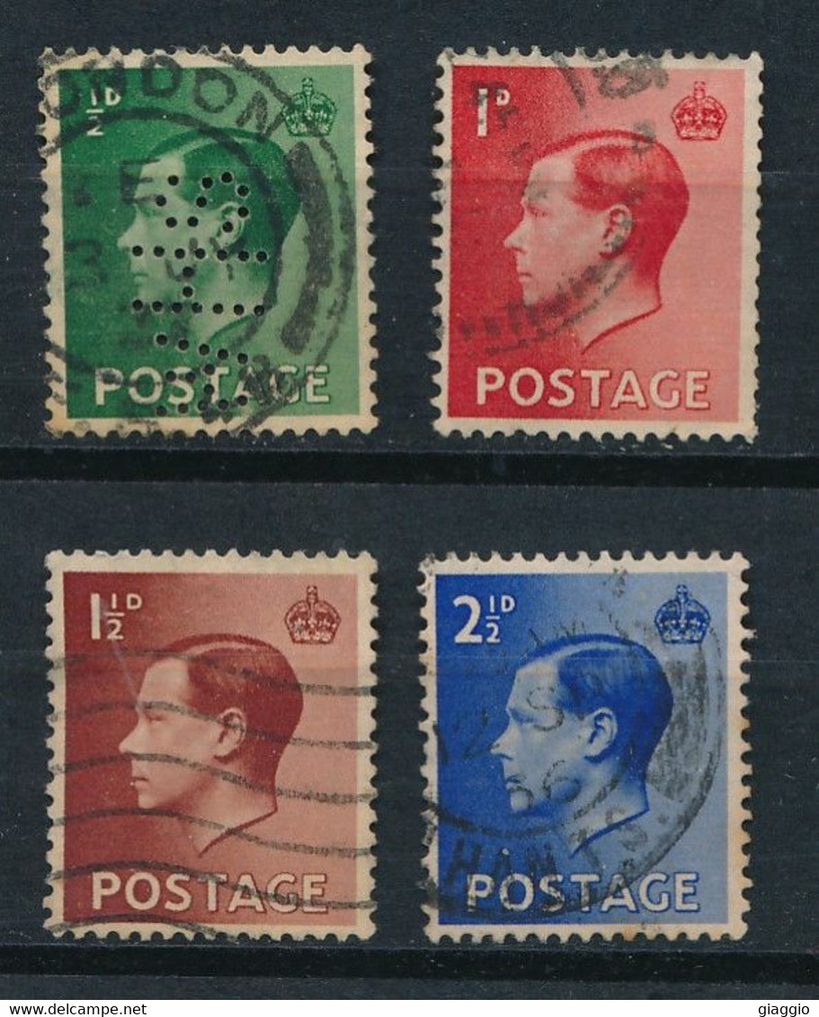 °°° UK - Y&T N°205/8 - 1936 °°° - Usati