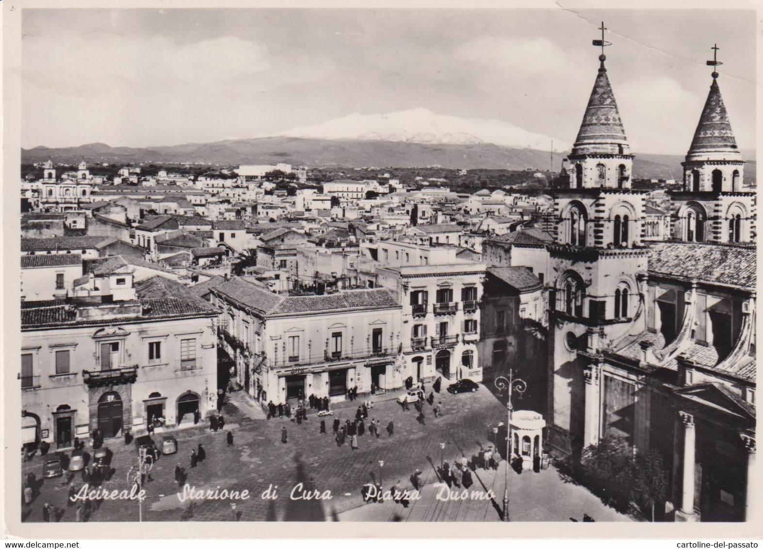 ACIREALE  CATANIA  PIAZZA DUOMO  VG  1957 - Acireale