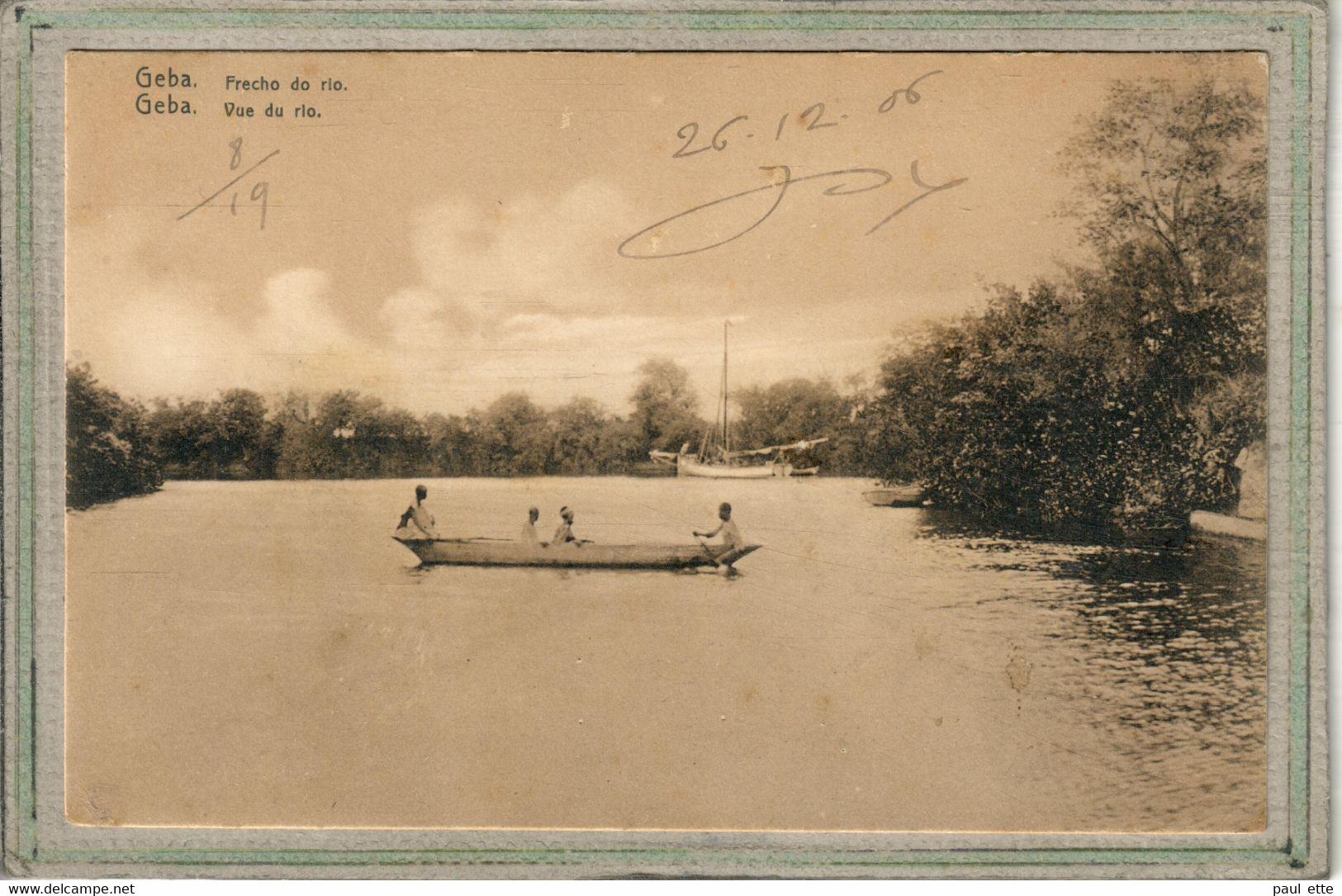 CPA - (Guinea-Bissau) Guinée-Bissau - GEBA - Frecho Do Rio - 1906 - Guinea-Bissau