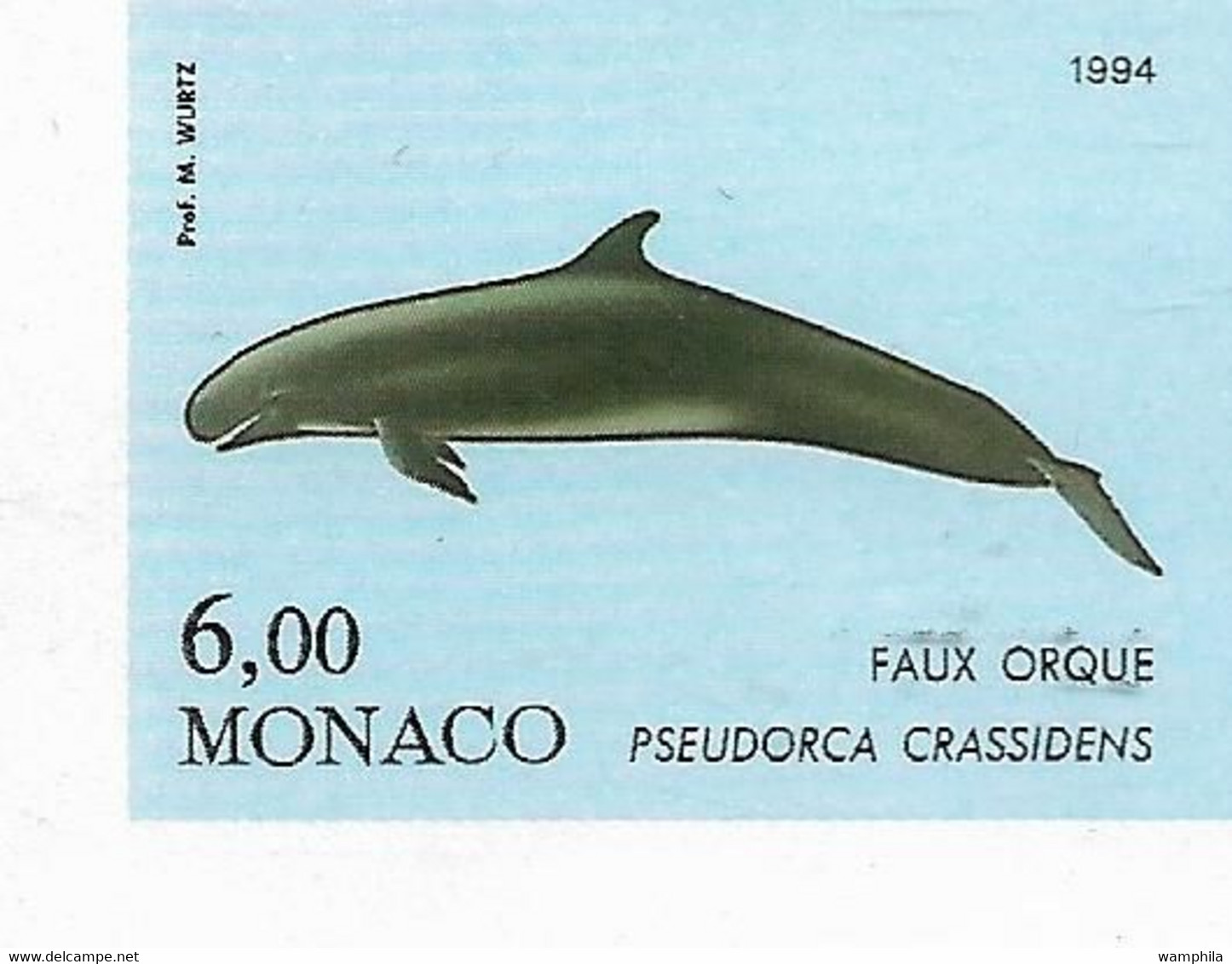 Monaco N°1926/1929** Non Dentelés. Cétacés, Orques, Dauphins Cote + 150€ - Variétés