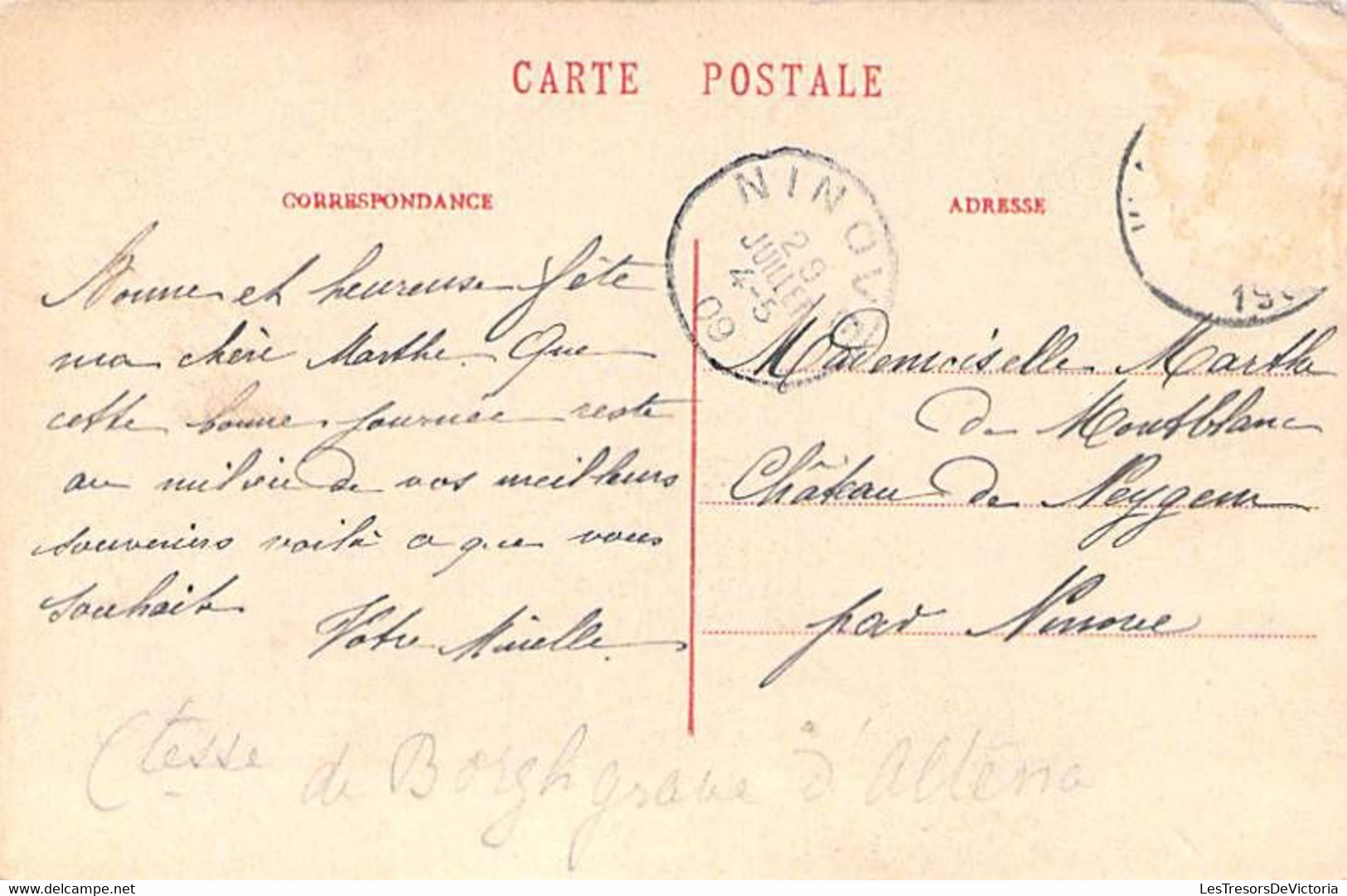 Belgique - Waremme - Château De Bovelingen - Edit. Jeanne - Oblitéré Ninove 1909 - Etang - Carte Postale Ancienne - Borgworm