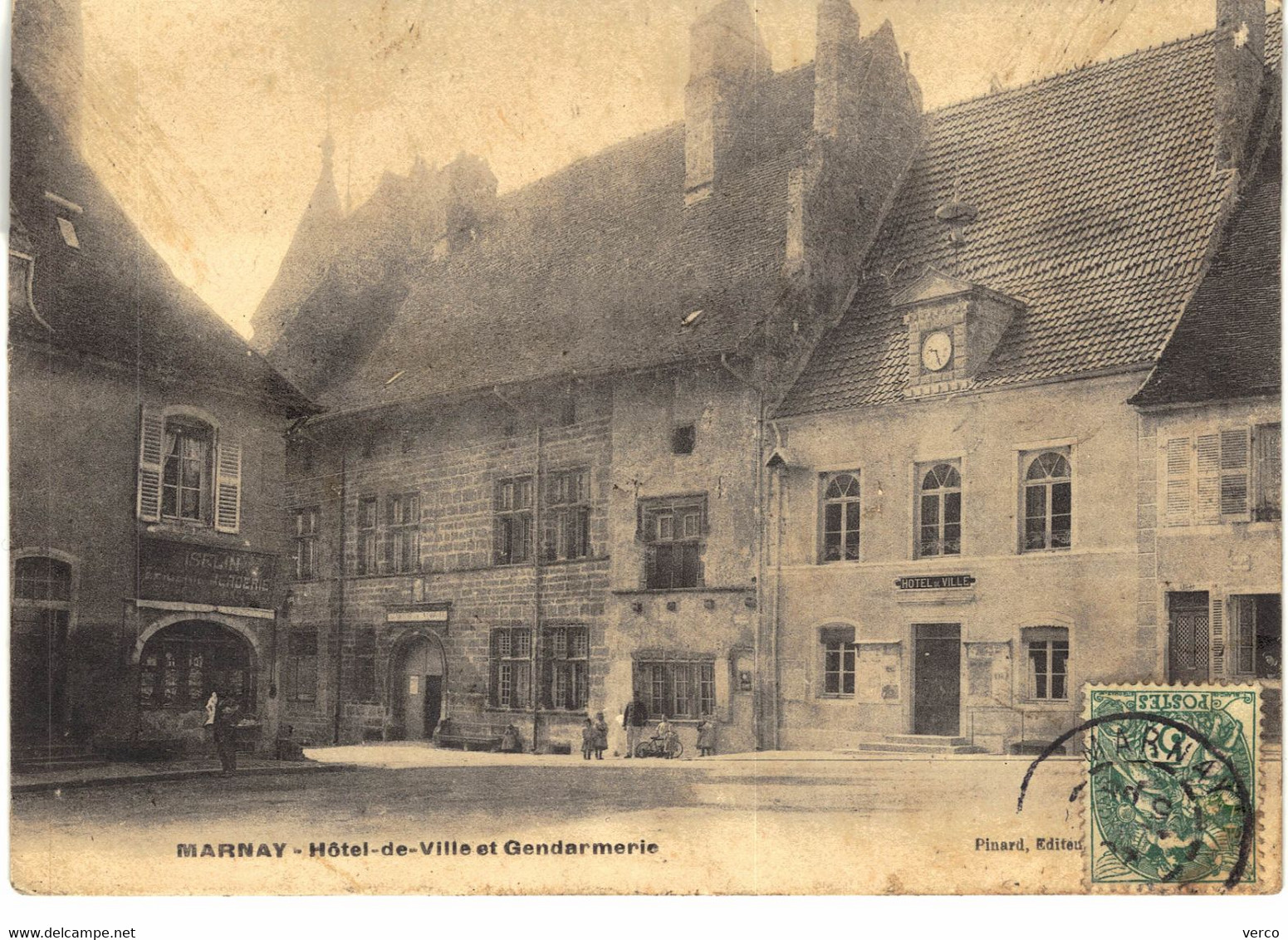 Carte POSTALE  Ancienne De MARNAY - Hôtel De Ville & Gendarmerie - Marnay