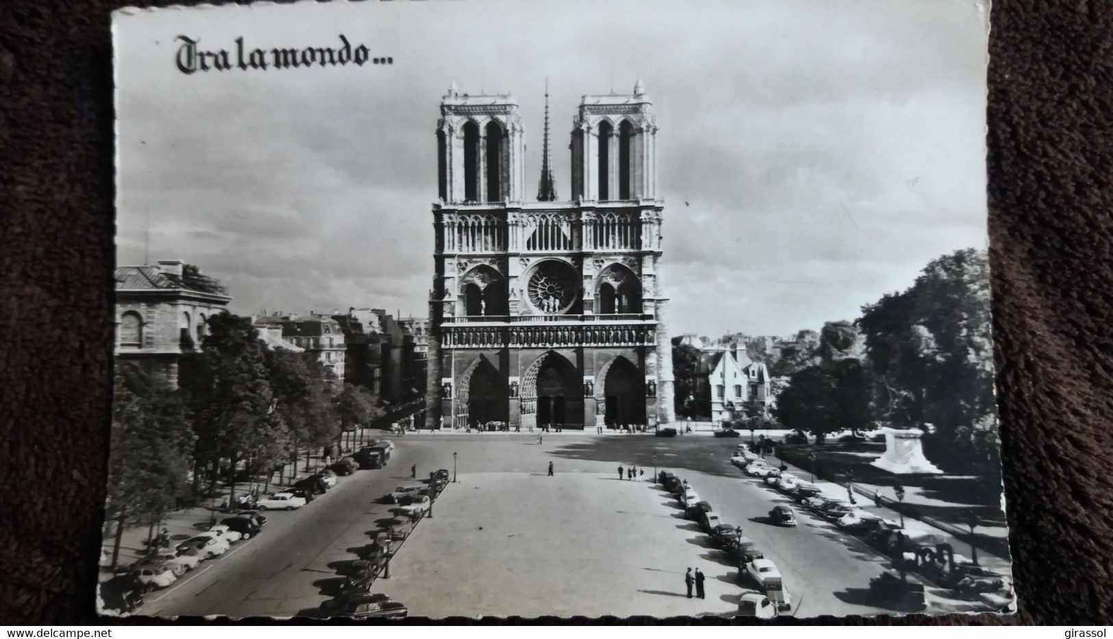 CPM ESPERANTO PARIS NOTRE DAME CATHEDRALE PARIZO  CEFKATEDRALO VAGANTE TRA PARIZO 1970 YVON - Esperanto