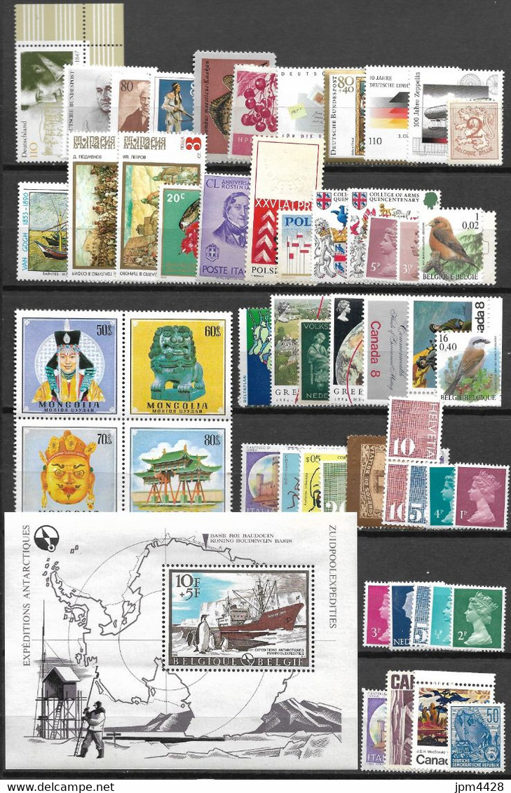 Monde, Vrac Lot De 53 Timbres Et 1 Bloc  Neufs** - Lots & Kiloware (mixtures) - Max. 999 Stamps