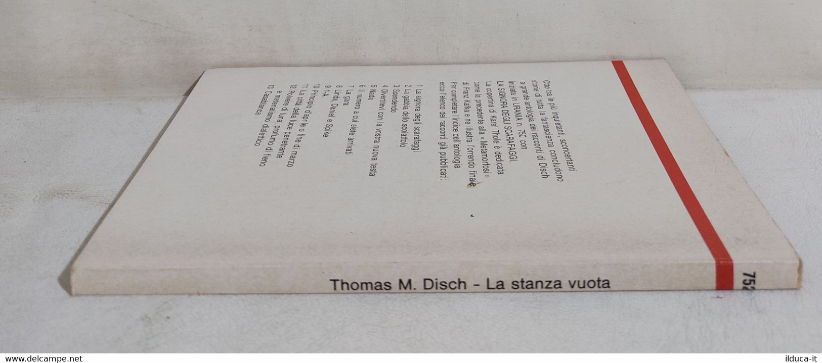 I111752 Urania N. 752 - Thomas M. Disch - La Stanza Vuota - Mondadori 1978 - Fantascienza E Fantasia