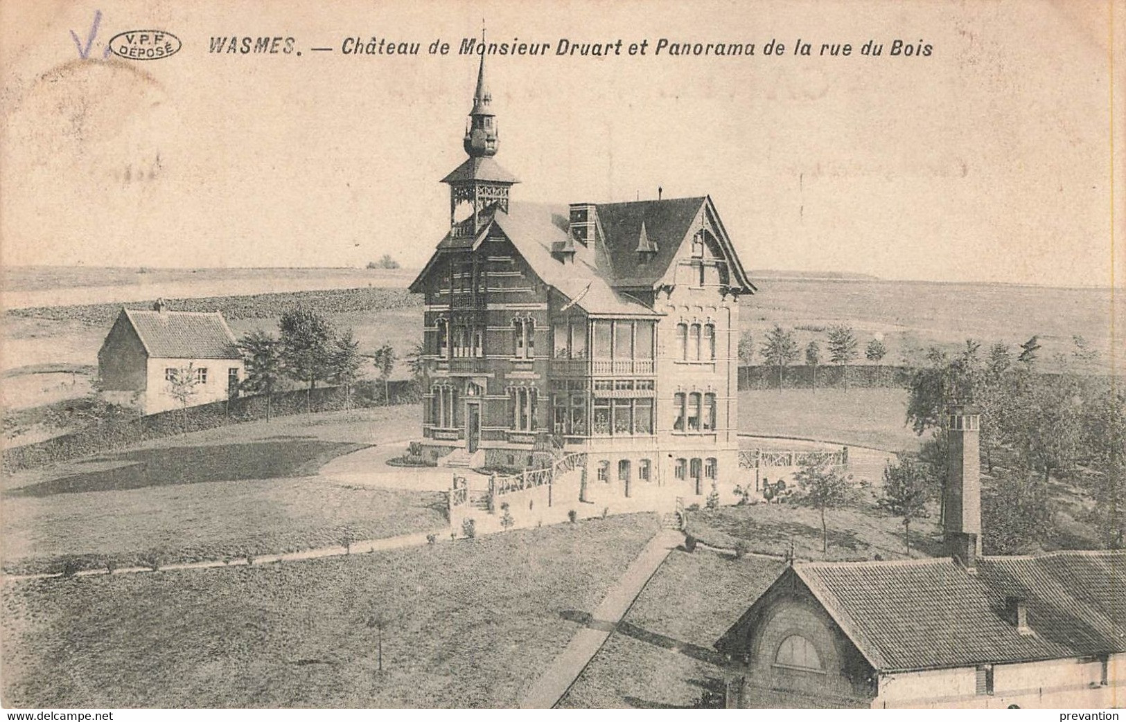 WASMES - Château De Monsieur Druart Et Panorama De La Rue Du Bois - Colfontaine