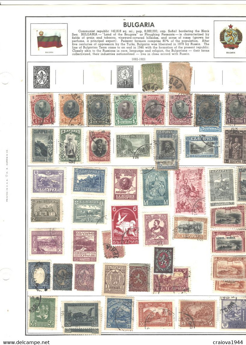 BULGARIA 188 -1988 COLLECTION USED. MH&CTO APROX.30pages SHIPPING 200Gr(NOPag) - Collections, Lots & Séries