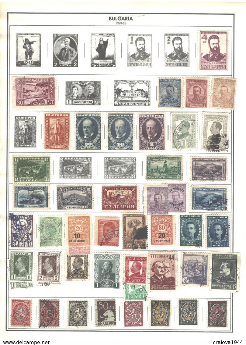 BULGARIA 188 -1988 COLLECTION USED. MH&CTO APROX.30pages SHIPPING 200Gr(NOPag) - Collections, Lots & Séries