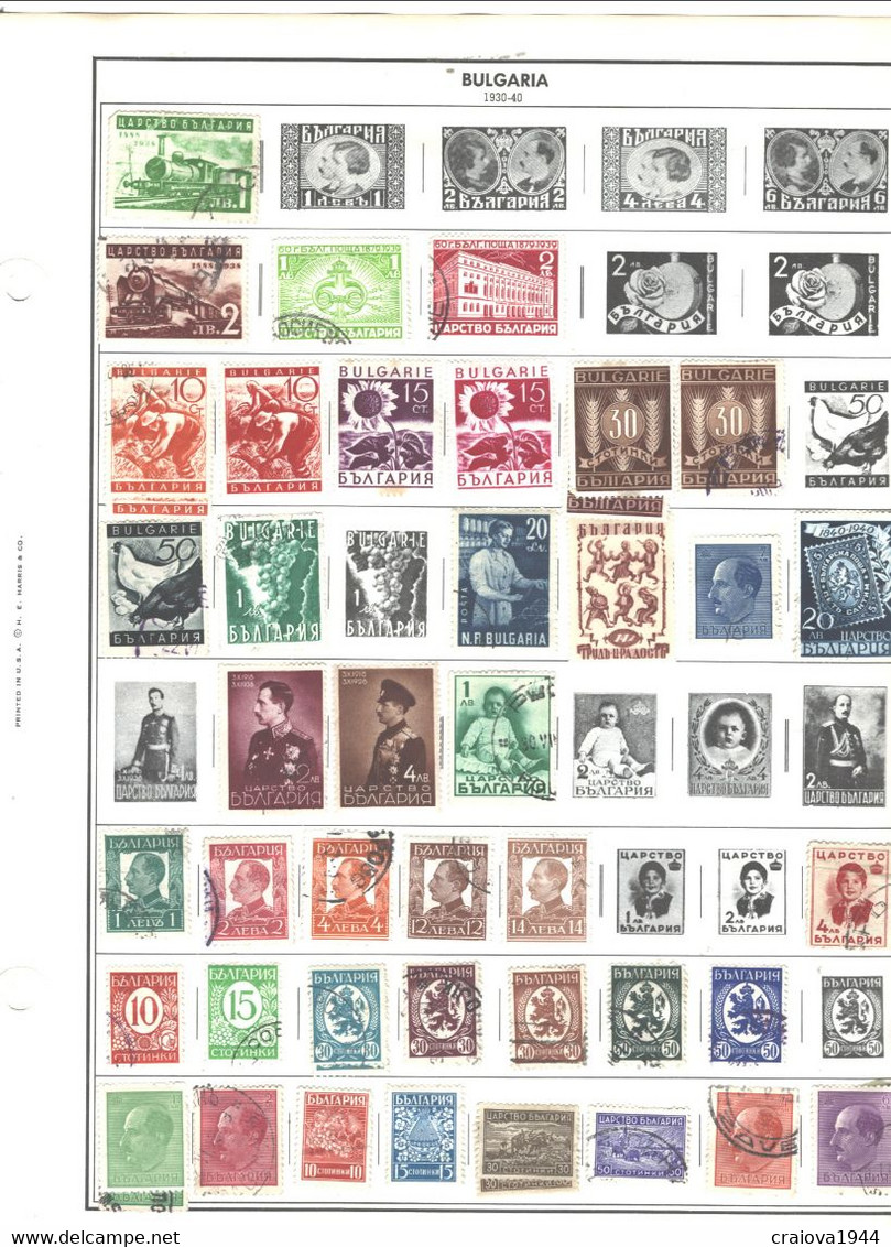 BULGARIA 188 -1988 COLLECTION USED. MH&CTO APROX.30pages SHIPPING 200Gr(NOPag) - Collections, Lots & Series