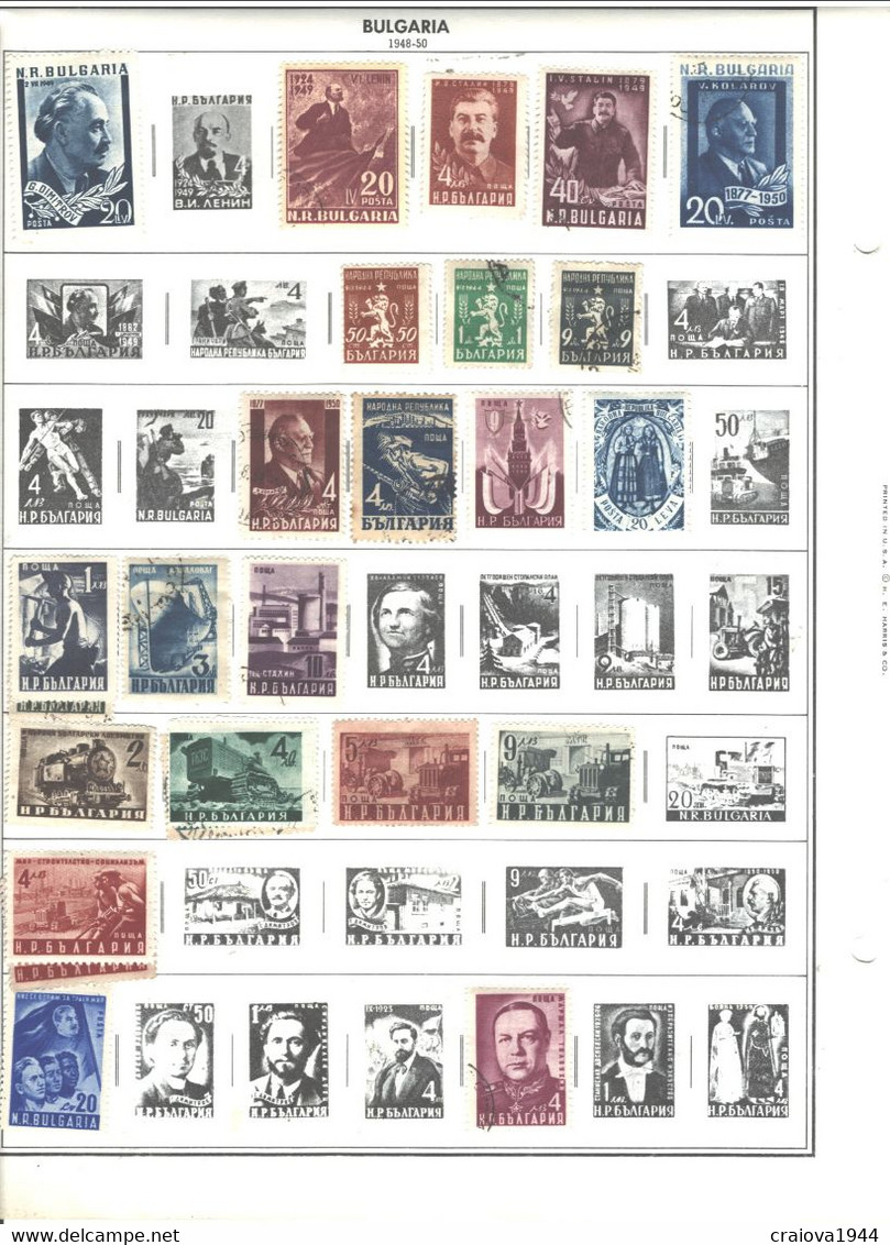 BULGARIA 188 -1988 COLLECTION USED. MH&CTO APROX.30pages SHIPPING 200Gr(NOPag)