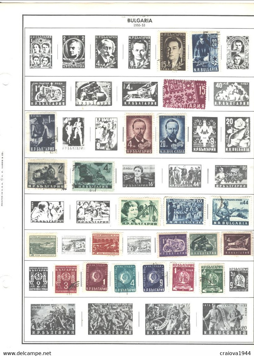 BULGARIA 188 -1988 COLLECTION USED. MH&CTO APROX.30pages SHIPPING 200Gr(NOPag)