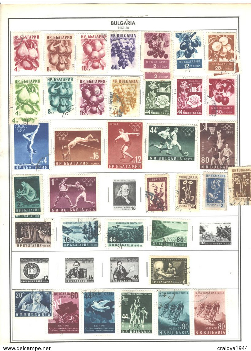 BULGARIA 188 -1988 COLLECTION USED. MH&CTO APROX.30pages SHIPPING 200Gr(NOPag)