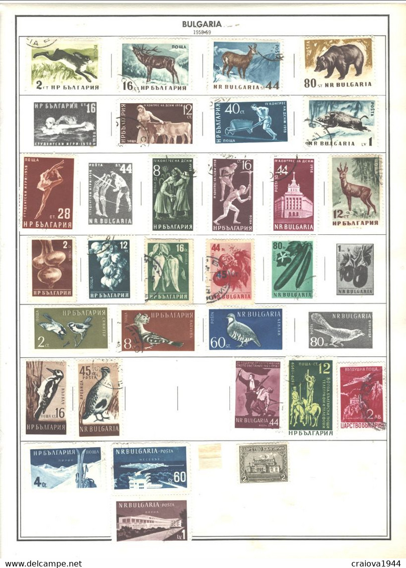 BULGARIA 188 -1988 COLLECTION USED. MH&CTO APROX.30pages SHIPPING 200Gr(NOPag)