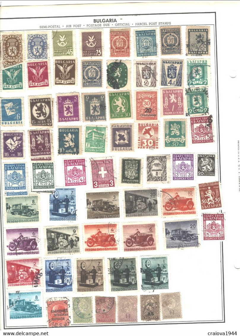 BULGARIA 188 -1988 COLLECTION USED. MH&CTO APROX.30pages SHIPPING 200Gr(NOPag)