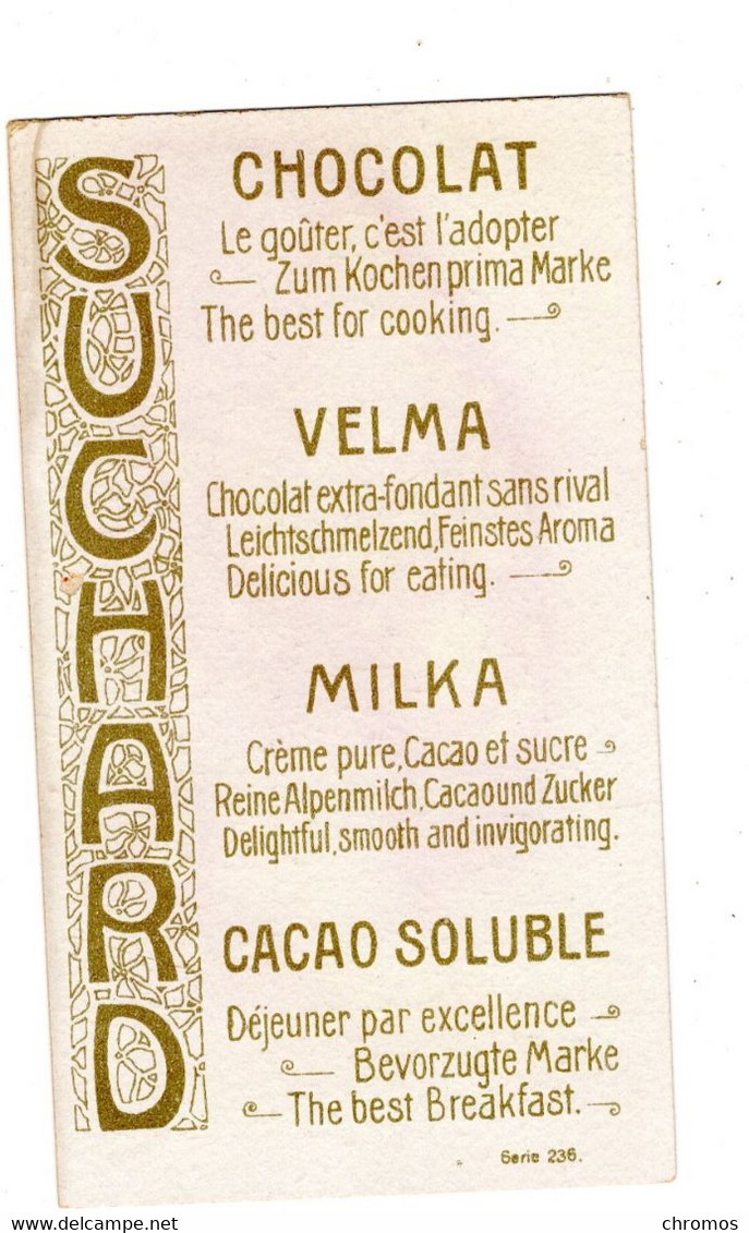 Chromo Chocolat Suchard, S 236 / 11, Papillon - Suchard