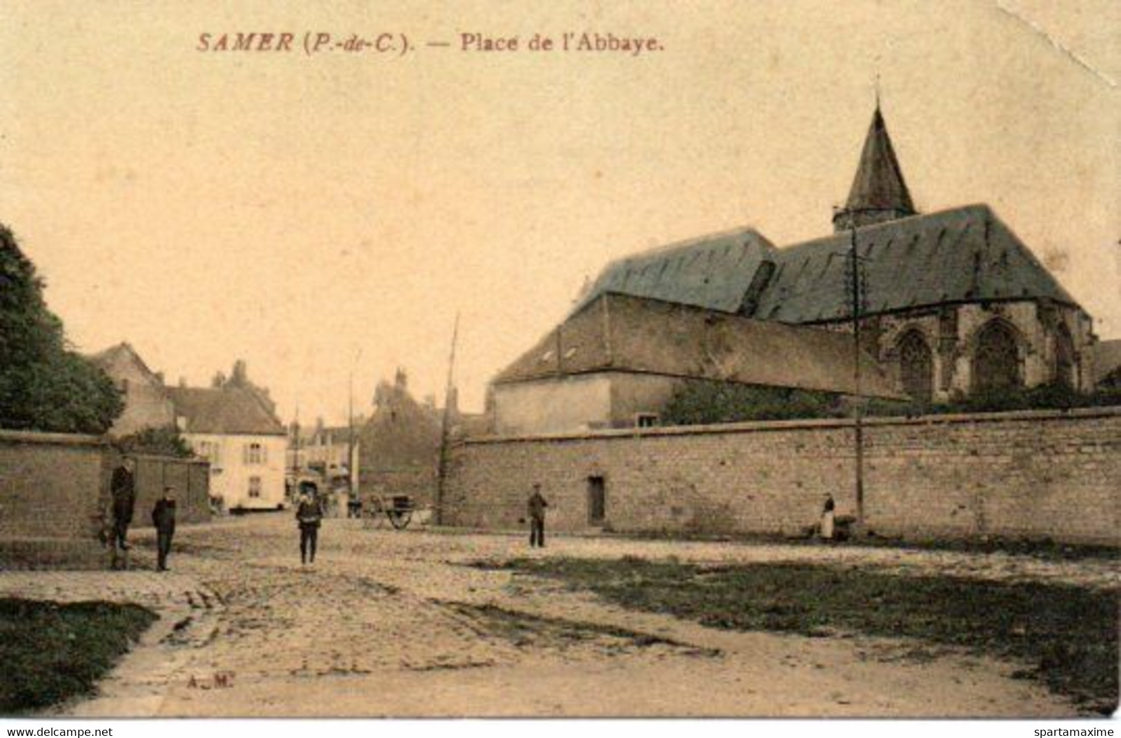 Samer - Place De L'Abbaye (carte Colorée - Non écrite) - Samer