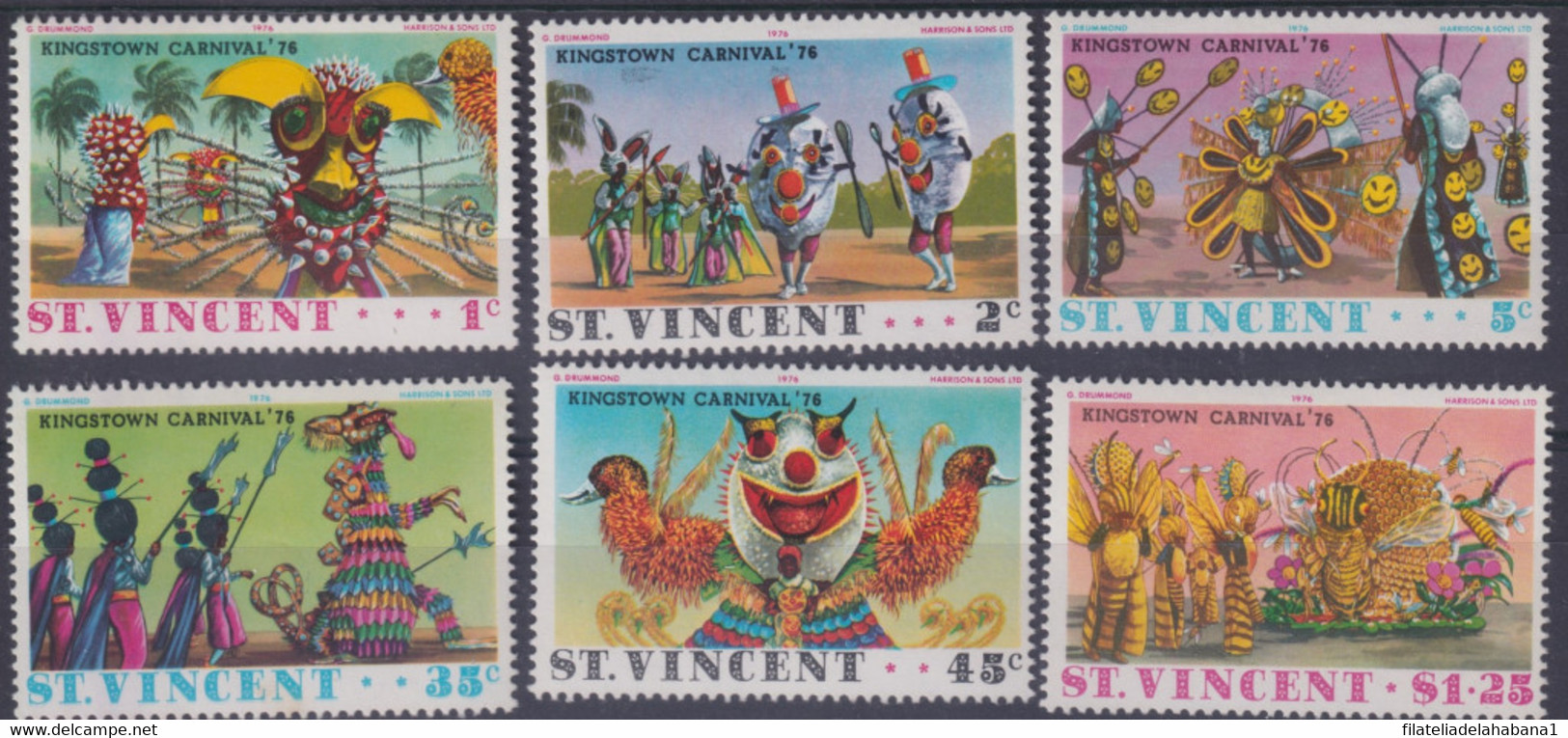 F-EX39680 ST VINCENT MNH 1976 KINGSTOWN CARNIVAL. - Carnevale