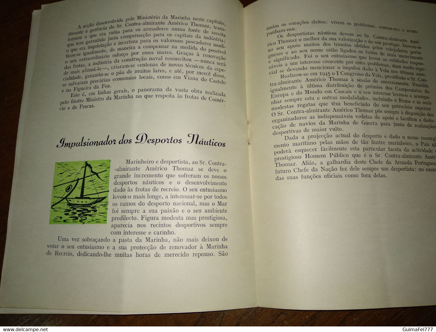 O Candidato Nacional - Almirante Américo Thomaz - Livres Anciens