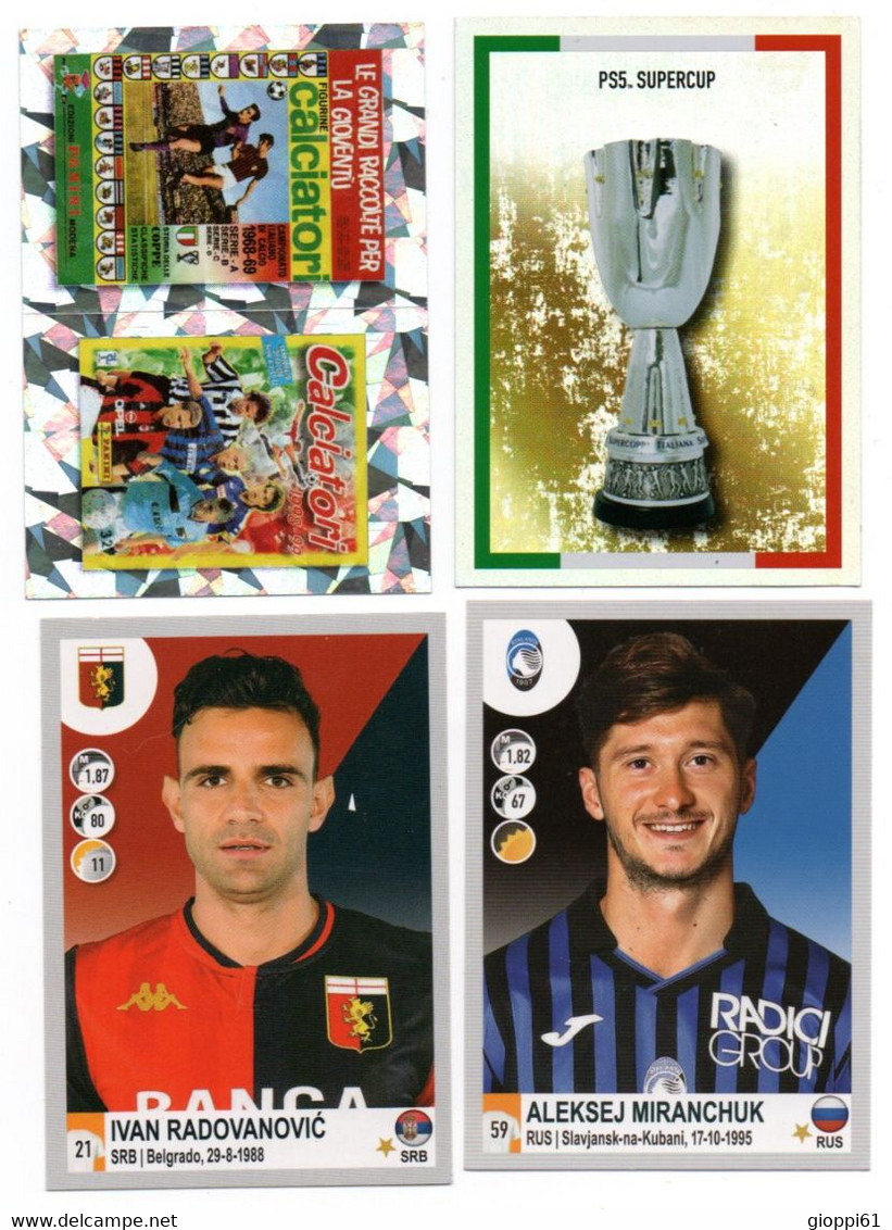 Figurine Calciatori Panini 2021. N°4, 12, 52, 205 - Otros & Sin Clasificación