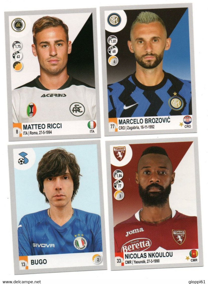 Figurine Calciatori Panini 2021. N°255, 490, 504, 571 - Otros & Sin Clasificación