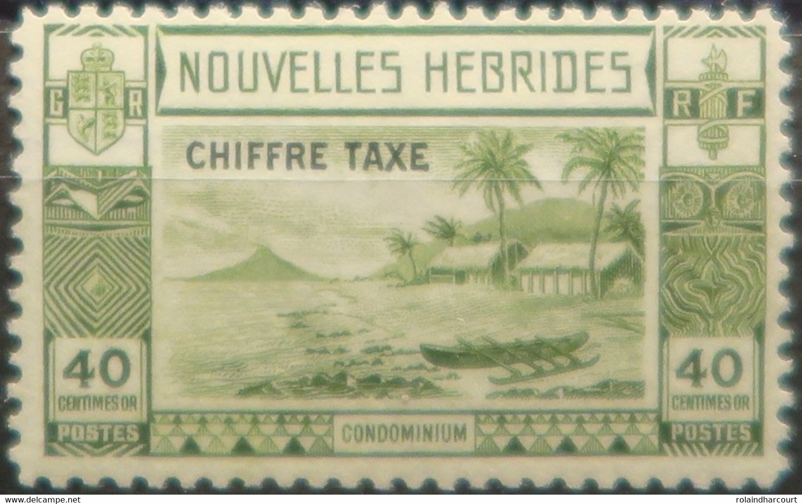 LP3844/2110 - 1938 - NOUVELLES HEBRIDES - TIMBRES TAXE - N°14 NEUF* - Cote (2017) : 18,00 € - Timbres-taxe