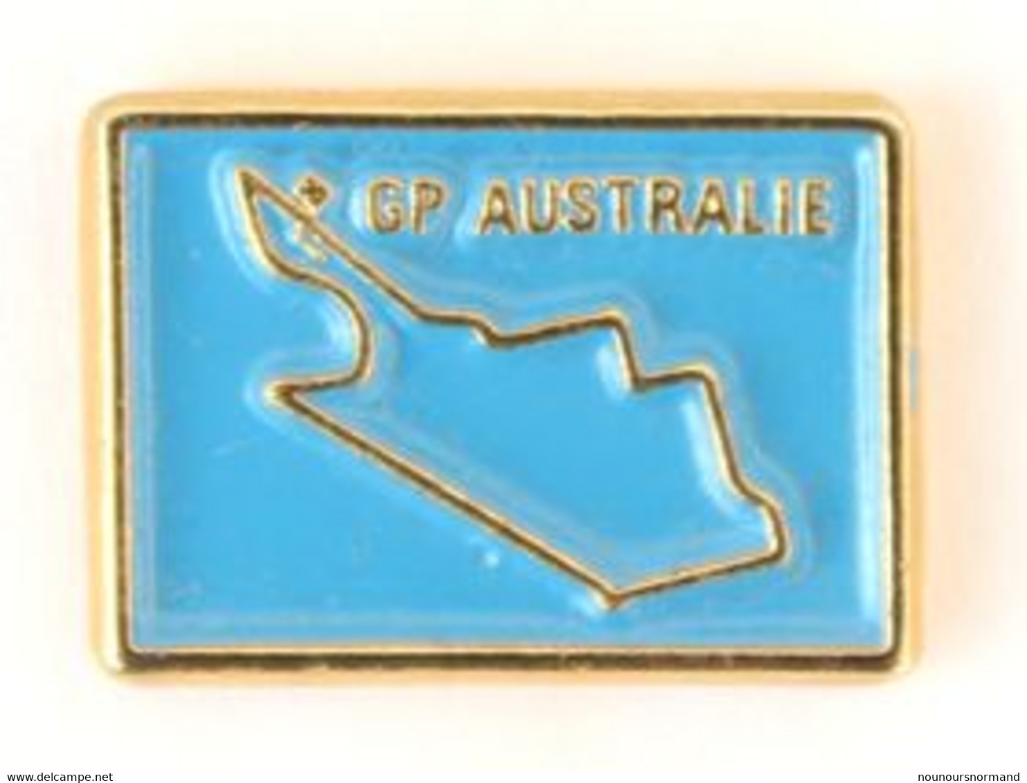 Pin's GP AUSTRALIE - Grand Prix D'Australie - Tracé Du Circuit Sur Fond Bleu - M129 - F1