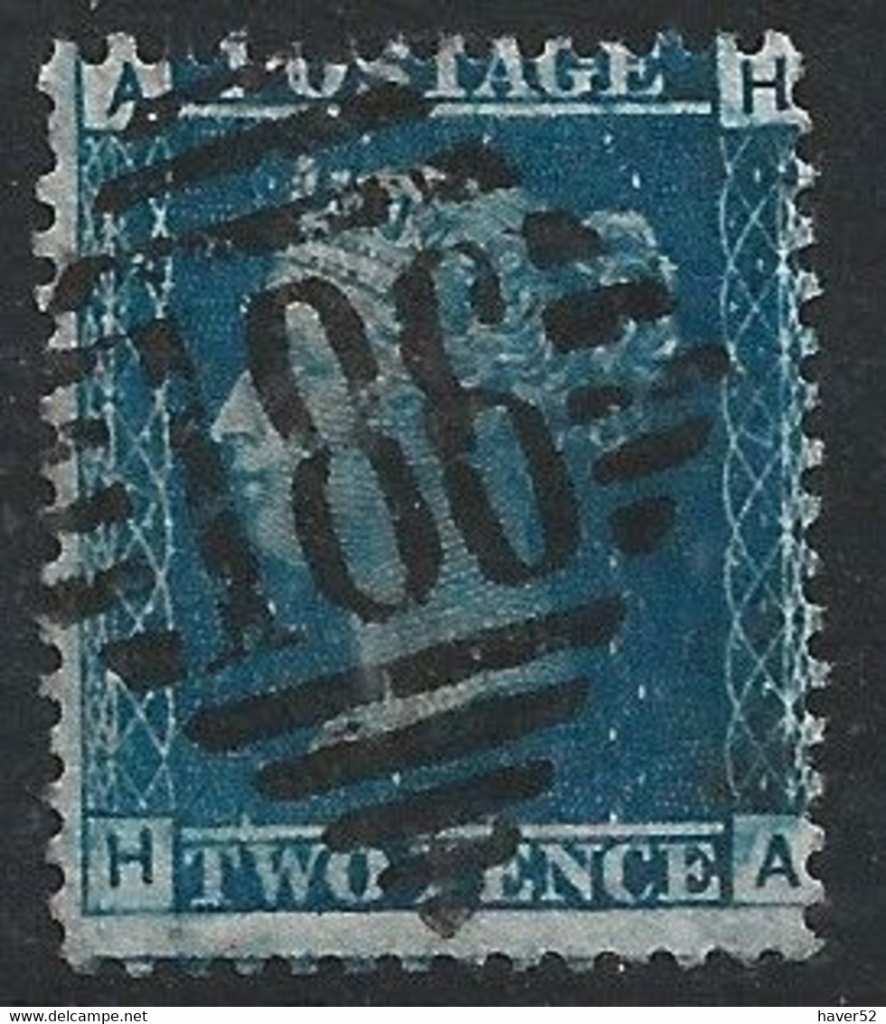 1858 2d Blue Plate 7 (HA) - Prephilately