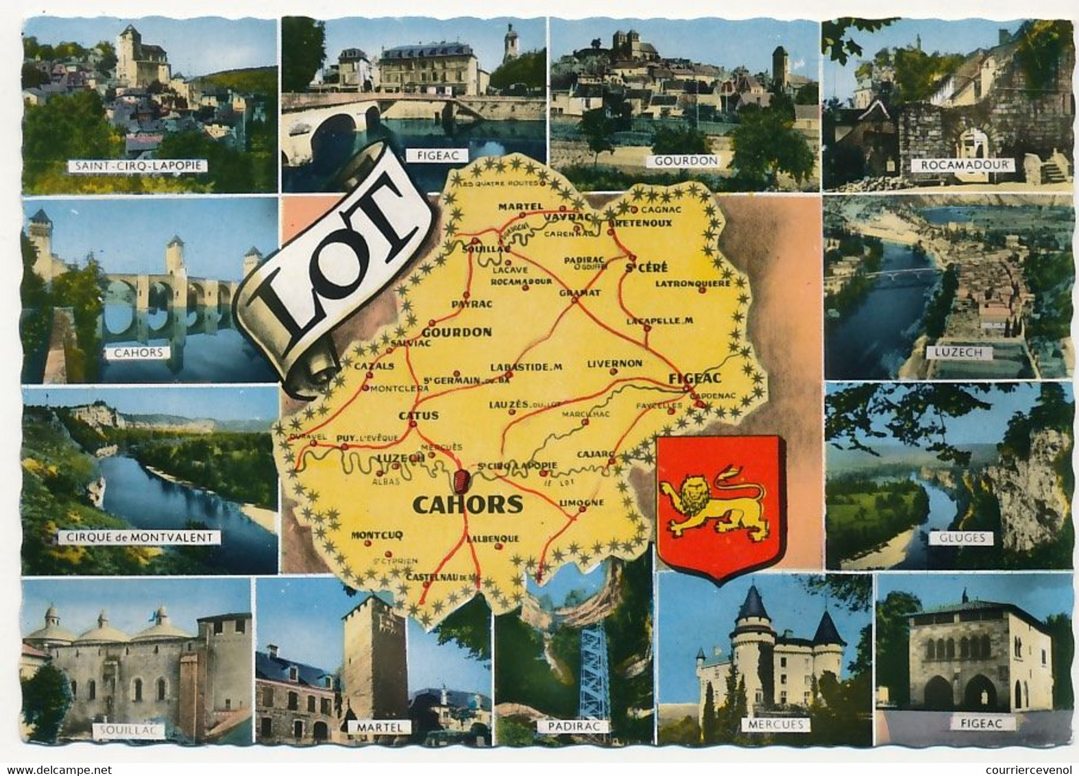 CPM - VAR - Carte Du Département Du Var (83) - Petites Vues Des Localités Au Tour De La Carte - Autres & Non Classés