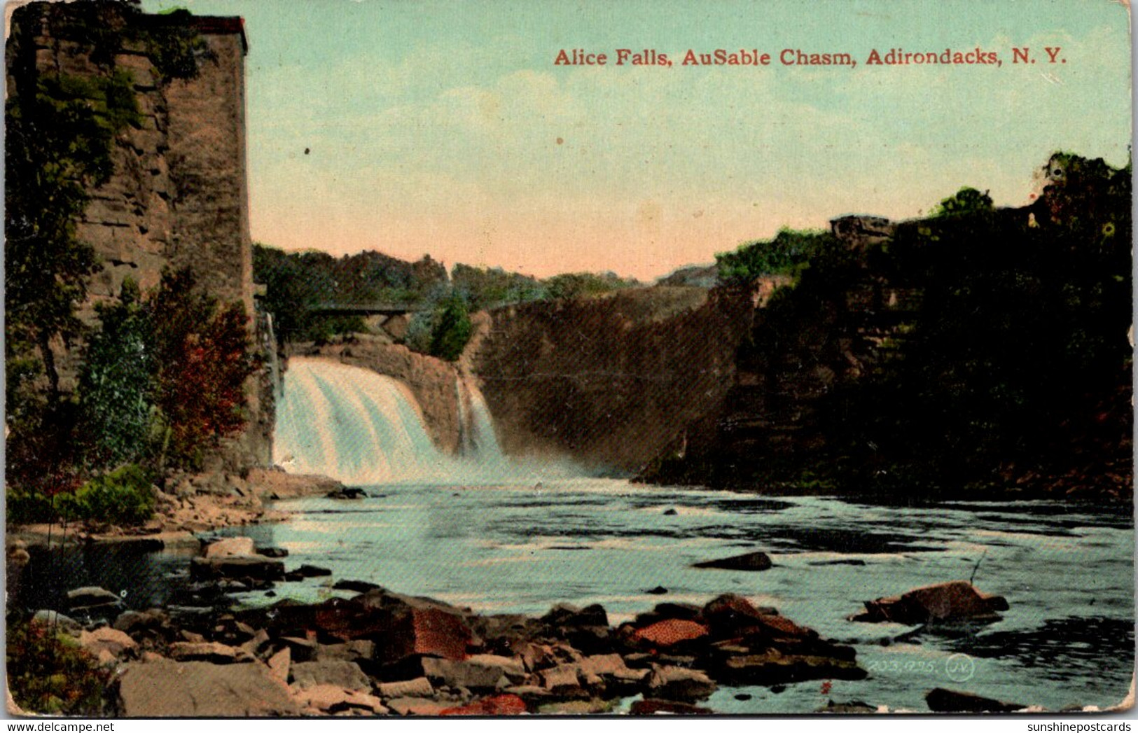 New York Adirondacks Ausable Chasm Alice Falls - Adirondack