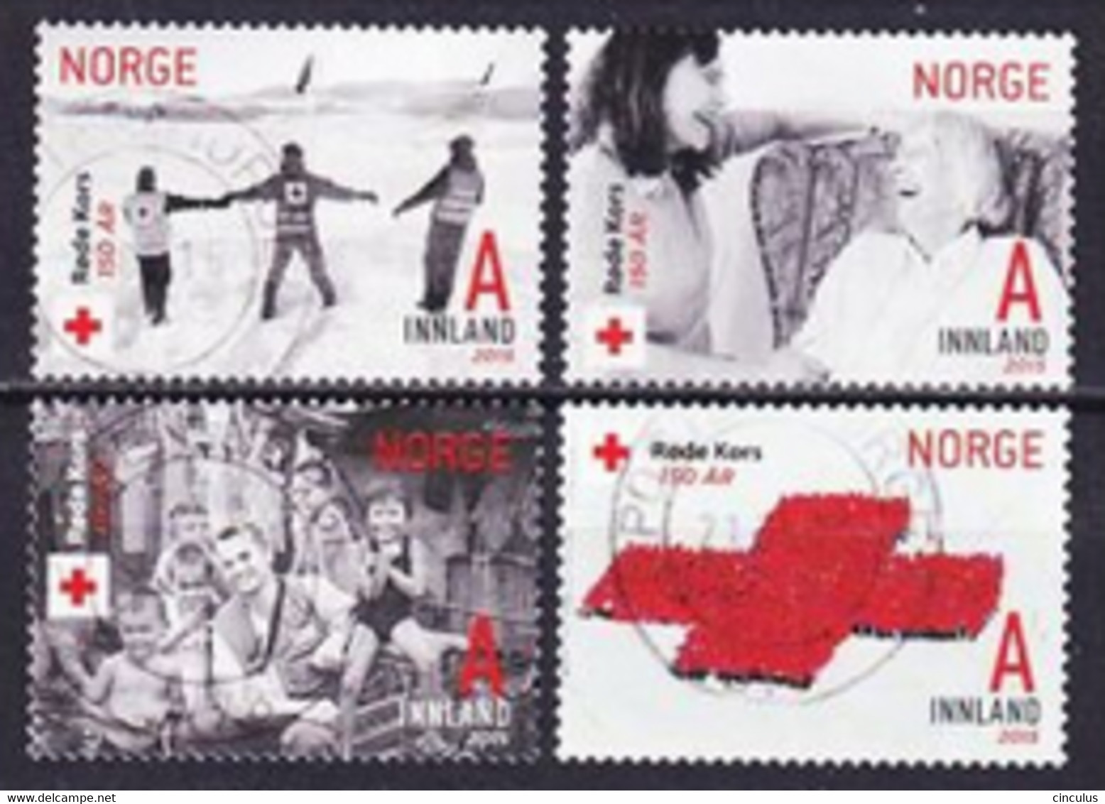2015. Norway. 150th Anniv Of Red Cross. Used. Mi. Nr. 1874-77 - Oblitérés