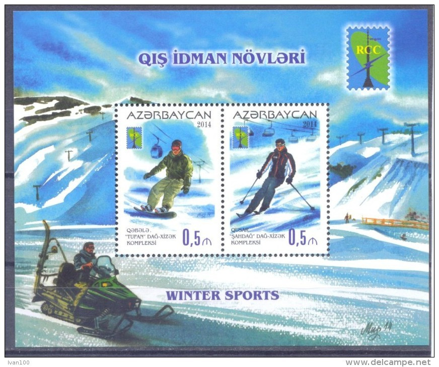 2014. Azerbaijan, RCC, Winter Sports, S/s, Mint/** - Azerbaijan